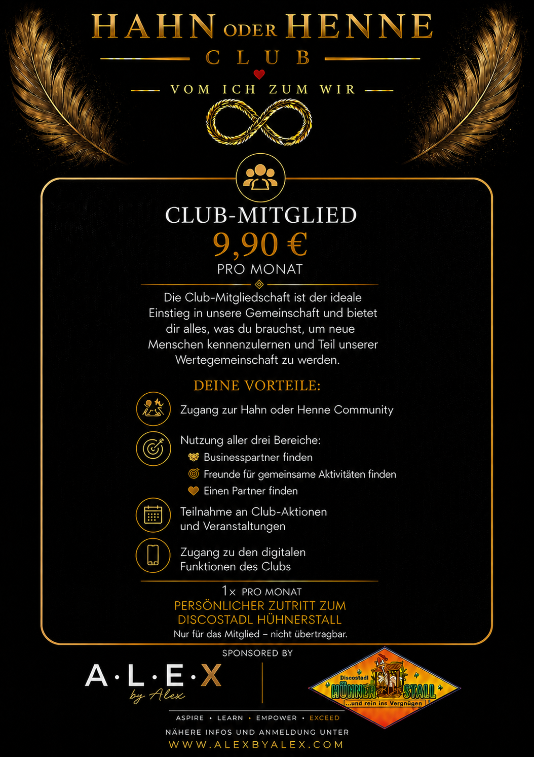 Hahn oder Henne Clubmitgliedschaft